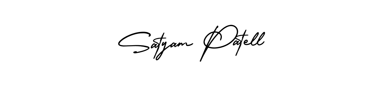 Make a beautiful signature design for name Satyam Patell. With this signature (AmerikaSignatureDemo-Regular) style, you can create a handwritten signature for free. Satyam Patell signature style 3 images and pictures png