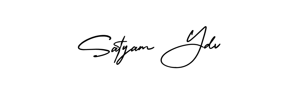 Similarly AmerikaSignatureDemo-Regular is the best handwritten signature design. Signature creator online .You can use it as an online autograph creator for name Satyam Ydv. Satyam Ydv signature style 3 images and pictures png