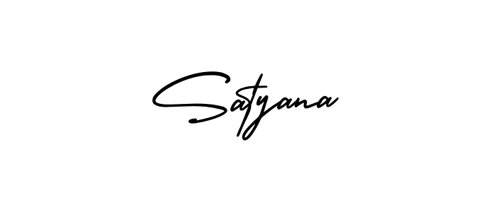 Create a beautiful signature design for name Satyana. With this signature (AmerikaSignatureDemo-Regular) fonts, you can make a handwritten signature for free. Satyana signature style 3 images and pictures png