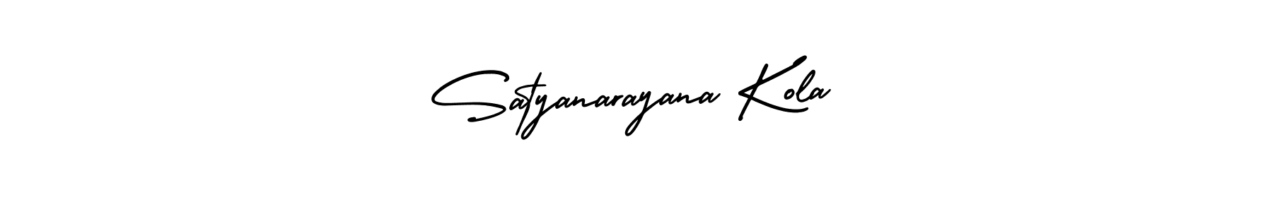 It looks lik you need a new signature style for name Satyanarayana Kola. Design unique handwritten (AmerikaSignatureDemo-Regular) signature with our free signature maker in just a few clicks. Satyanarayana Kola signature style 3 images and pictures png