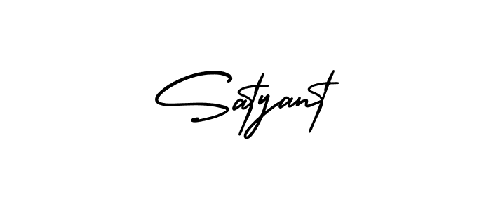 Make a beautiful signature design for name Satyant. With this signature (AmerikaSignatureDemo-Regular) style, you can create a handwritten signature for free. Satyant signature style 3 images and pictures png