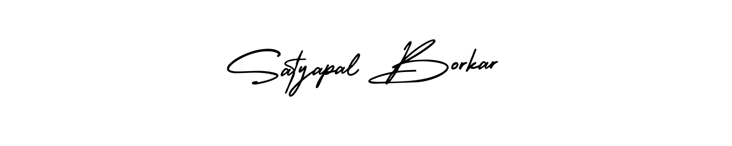 Design your own signature with our free online signature maker. With this signature software, you can create a handwritten (AmerikaSignatureDemo-Regular) signature for name Satyapal Borkar. Satyapal Borkar signature style 3 images and pictures png