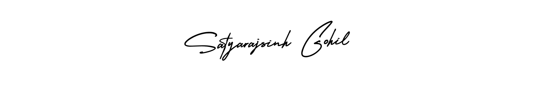The best way (AmerikaSignatureDemo-Regular) to make a short signature is to pick only two or three words in your name. The name Satyarajsinh Gohil include a total of six letters. For converting this name. Satyarajsinh Gohil signature style 3 images and pictures png