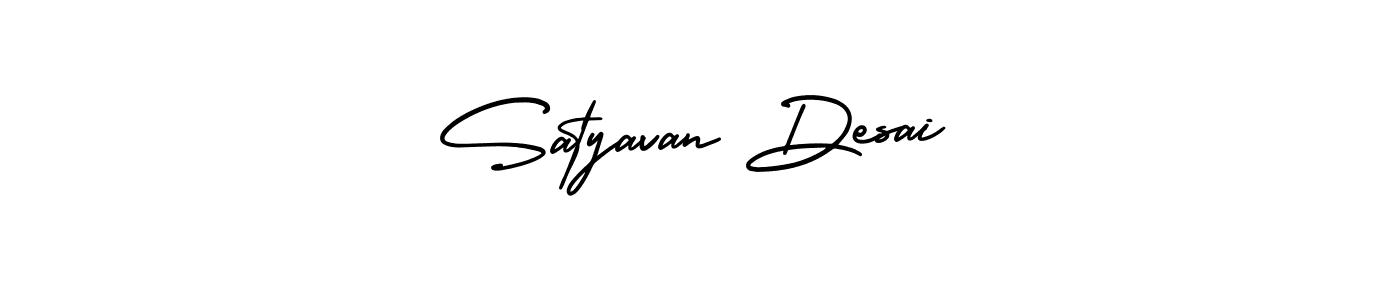 It looks lik you need a new signature style for name Satyavan Desai. Design unique handwritten (AmerikaSignatureDemo-Regular) signature with our free signature maker in just a few clicks. Satyavan Desai signature style 3 images and pictures png