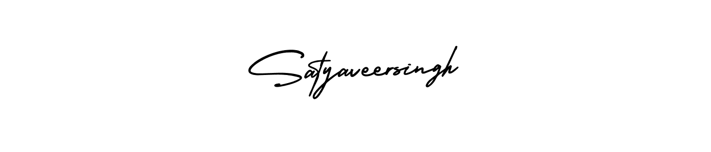 This is the best signature style for the Satyaveersingh name. Also you like these signature font (AmerikaSignatureDemo-Regular). Mix name signature. Satyaveersingh signature style 3 images and pictures png