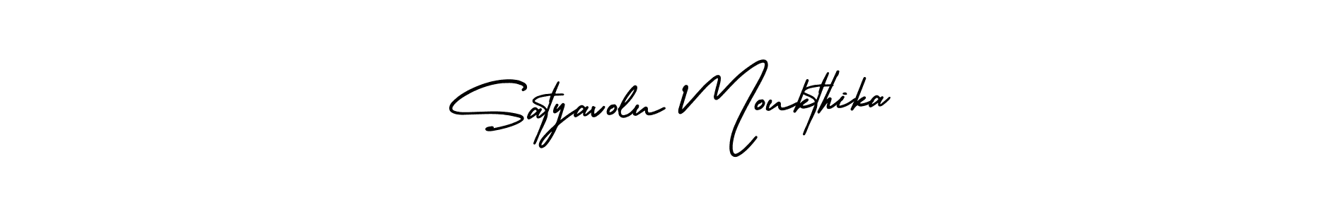 See photos of Satyavolu Moukthika official signature by Spectra . Check more albums & portfolios. Read reviews & check more about AmerikaSignatureDemo-Regular font. Satyavolu Moukthika signature style 3 images and pictures png