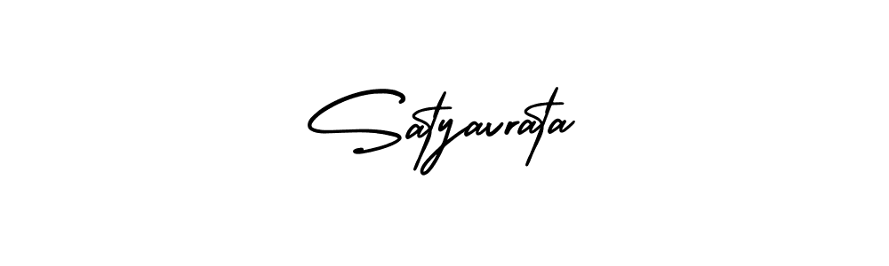 Satyavrata stylish signature style. Best Handwritten Sign (AmerikaSignatureDemo-Regular) for my name. Handwritten Signature Collection Ideas for my name Satyavrata. Satyavrata signature style 3 images and pictures png