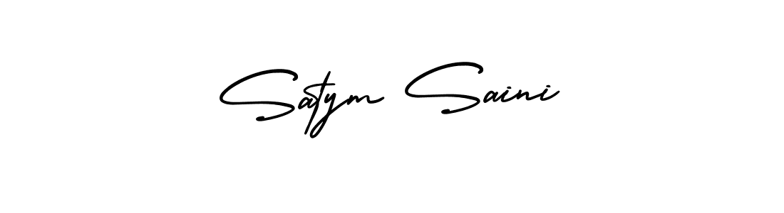 How to make Satym Saini signature? AmerikaSignatureDemo-Regular is a professional autograph style. Create handwritten signature for Satym Saini name. Satym Saini signature style 3 images and pictures png