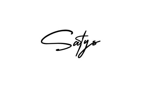 It looks lik you need a new signature style for name Satys. Design unique handwritten (AmerikaSignatureDemo-Regular) signature with our free signature maker in just a few clicks. Satys signature style 3 images and pictures png