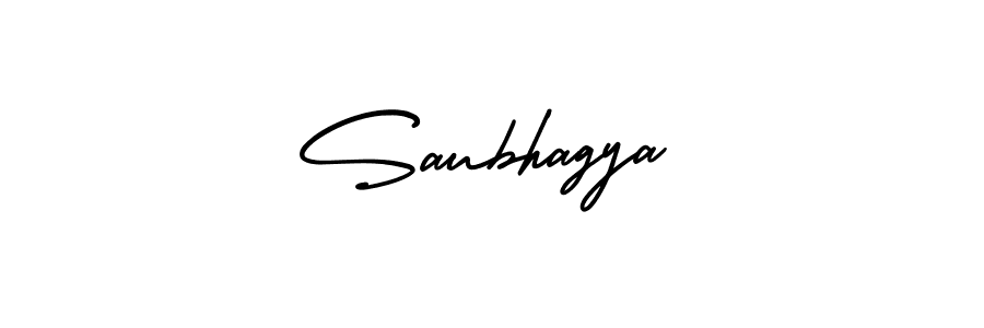 It looks lik you need a new signature style for name Saubhagya. Design unique handwritten (AmerikaSignatureDemo-Regular) signature with our free signature maker in just a few clicks. Saubhagya signature style 3 images and pictures png
