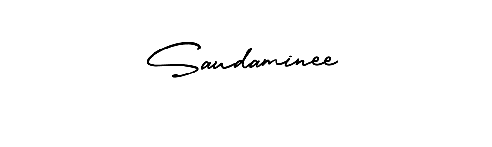 Similarly AmerikaSignatureDemo-Regular is the best handwritten signature design. Signature creator online .You can use it as an online autograph creator for name Saudaminee. Saudaminee signature style 3 images and pictures png