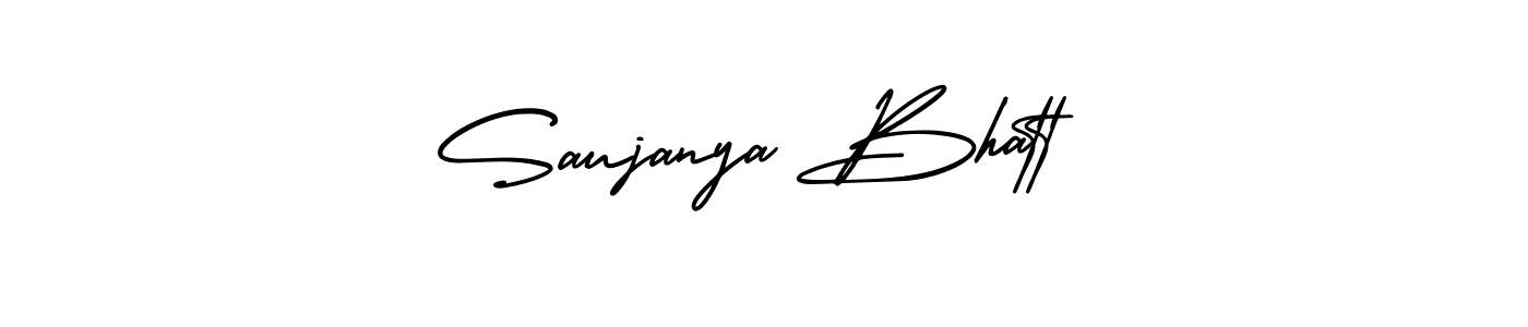 Similarly AmerikaSignatureDemo-Regular is the best handwritten signature design. Signature creator online .You can use it as an online autograph creator for name Saujanya Bhatt. Saujanya Bhatt signature style 3 images and pictures png