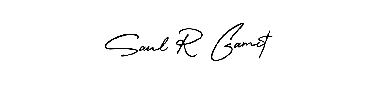 Best and Professional Signature Style for Saul R Gamit. AmerikaSignatureDemo-Regular Best Signature Style Collection. Saul R Gamit signature style 3 images and pictures png