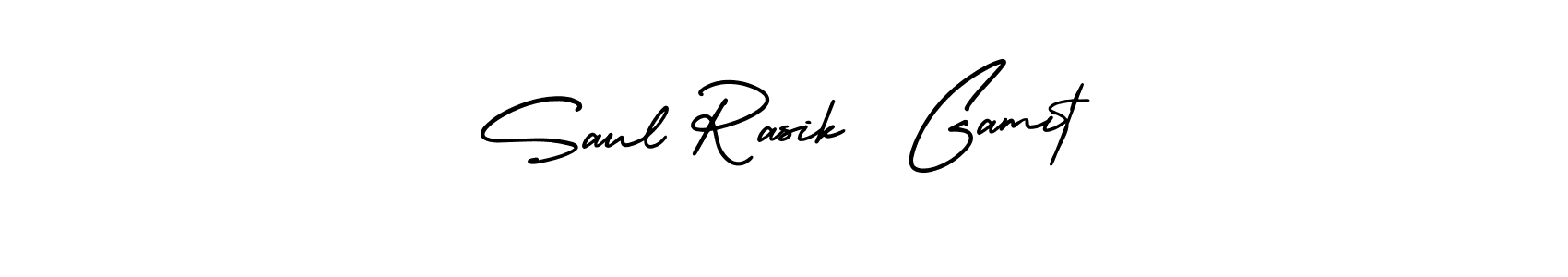 How to make Saul Rasik  Gamit signature? AmerikaSignatureDemo-Regular is a professional autograph style. Create handwritten signature for Saul Rasik  Gamit name. Saul Rasik  Gamit signature style 3 images and pictures png