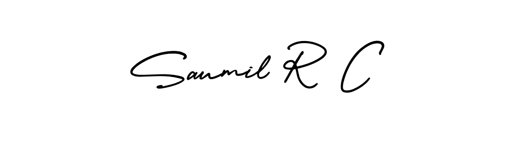 Once you've used our free online signature maker to create your best signature AmerikaSignatureDemo-Regular style, it's time to enjoy all of the benefits that Saumil R C name signing documents. Saumil R C signature style 3 images and pictures png