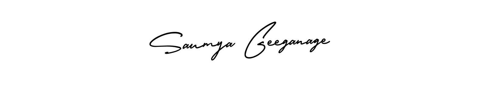 Also we have Saumya Geeganage name is the best signature style. Create professional handwritten signature collection using AmerikaSignatureDemo-Regular autograph style. Saumya Geeganage signature style 3 images and pictures png