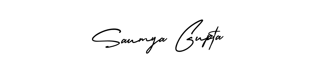 It looks lik you need a new signature style for name Saumya Gupta. Design unique handwritten (AmerikaSignatureDemo-Regular) signature with our free signature maker in just a few clicks. Saumya Gupta signature style 3 images and pictures png