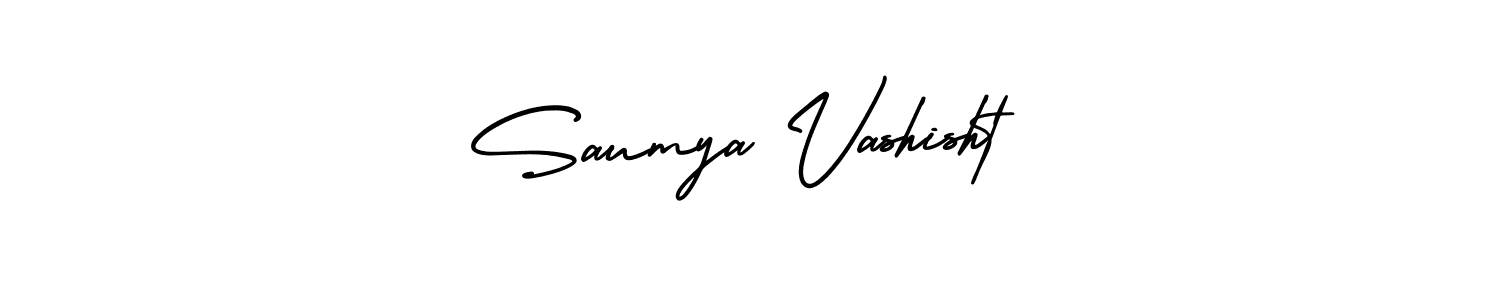 Design your own signature with our free online signature maker. With this signature software, you can create a handwritten (AmerikaSignatureDemo-Regular) signature for name Saumya Vashisht. Saumya Vashisht signature style 3 images and pictures png