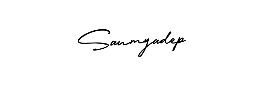 AmerikaSignatureDemo-Regular is a professional signature style that is perfect for those who want to add a touch of class to their signature. It is also a great choice for those who want to make their signature more unique. Get Saumyadep name to fancy signature for free. Saumyadep signature style 3 images and pictures png