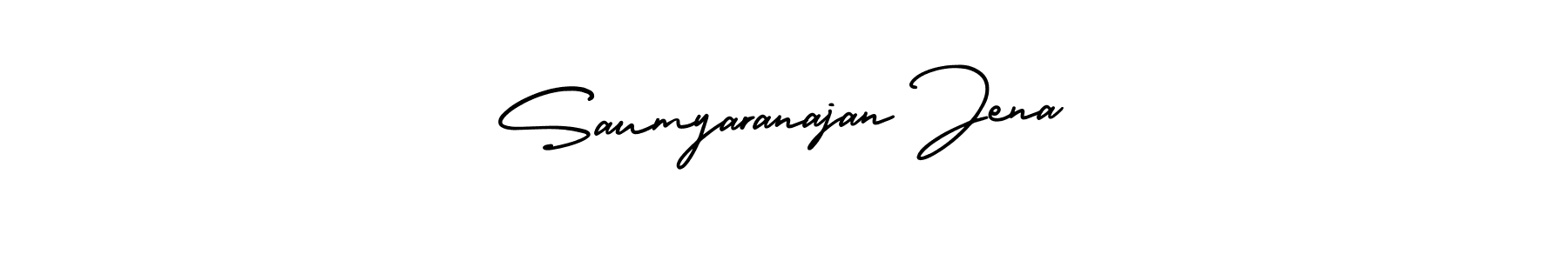 It looks lik you need a new signature style for name Saumyaranajan Jena. Design unique handwritten (AmerikaSignatureDemo-Regular) signature with our free signature maker in just a few clicks. Saumyaranajan Jena signature style 3 images and pictures png