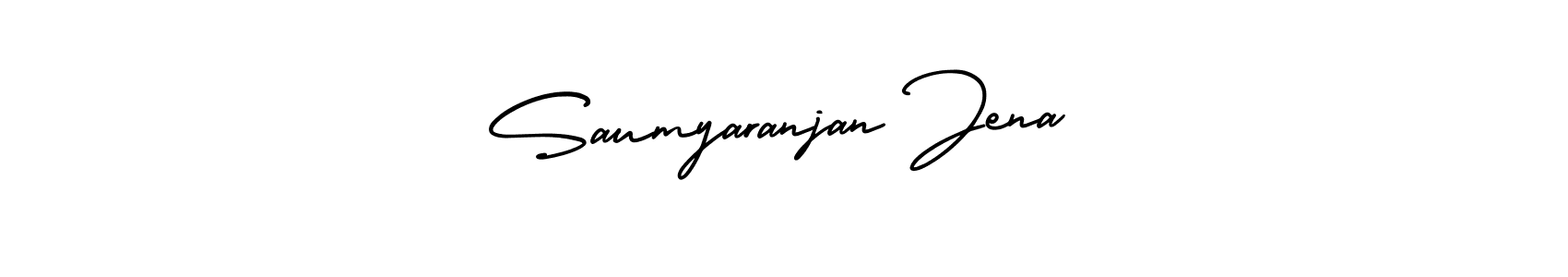 Design your own signature with our free online signature maker. With this signature software, you can create a handwritten (AmerikaSignatureDemo-Regular) signature for name Saumyaranjan Jena. Saumyaranjan Jena signature style 3 images and pictures png