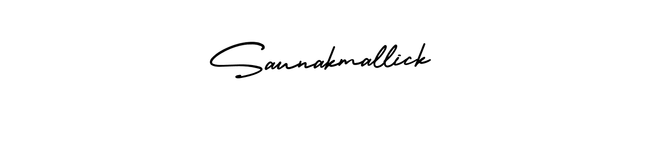 Use a signature maker to create a handwritten signature online. With this signature software, you can design (AmerikaSignatureDemo-Regular) your own signature for name Saunakmallick. Saunakmallick signature style 3 images and pictures png