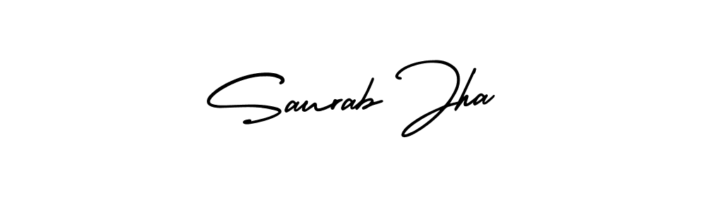 This is the best signature style for the Saurab Jha name. Also you like these signature font (AmerikaSignatureDemo-Regular). Mix name signature. Saurab Jha signature style 3 images and pictures png