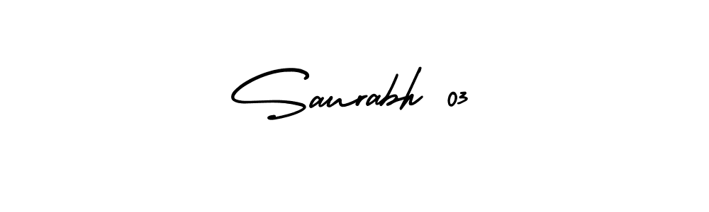 It looks lik you need a new signature style for name Saurabh 03. Design unique handwritten (AmerikaSignatureDemo-Regular) signature with our free signature maker in just a few clicks. Saurabh 03 signature style 3 images and pictures png