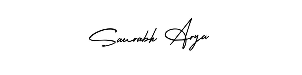 Use a signature maker to create a handwritten signature online. With this signature software, you can design (AmerikaSignatureDemo-Regular) your own signature for name Saurabh Arya. Saurabh Arya signature style 3 images and pictures png