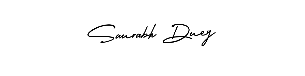 The best way (AmerikaSignatureDemo-Regular) to make a short signature is to pick only two or three words in your name. The name Saurabh Duey include a total of six letters. For converting this name. Saurabh Duey signature style 3 images and pictures png