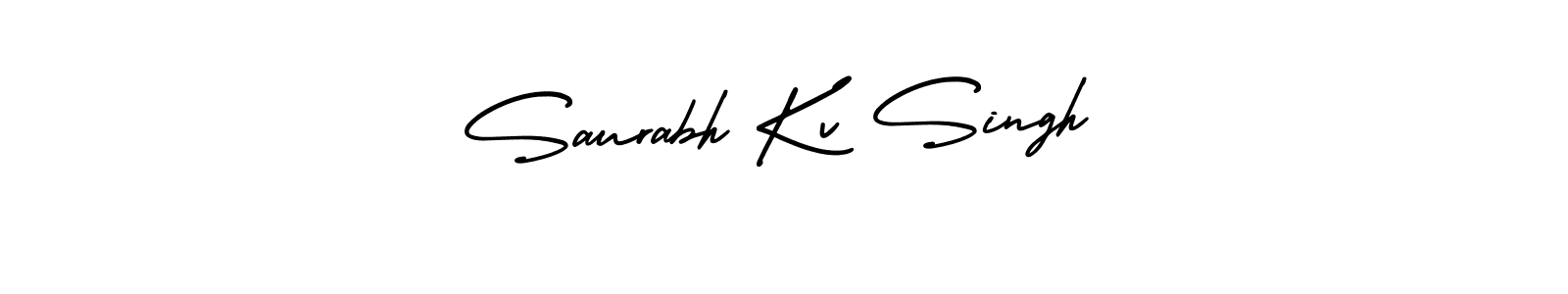It looks lik you need a new signature style for name Saurabh Kv Singh. Design unique handwritten (AmerikaSignatureDemo-Regular) signature with our free signature maker in just a few clicks. Saurabh Kv Singh signature style 3 images and pictures png