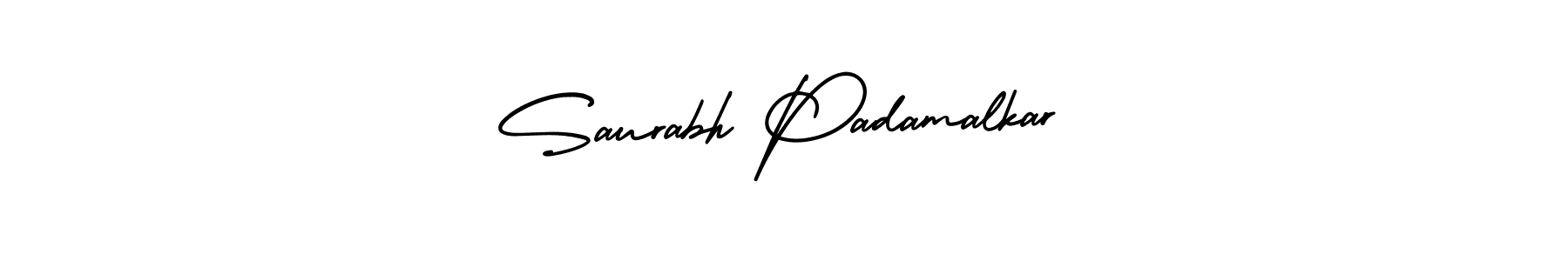 AmerikaSignatureDemo-Regular is a professional signature style that is perfect for those who want to add a touch of class to their signature. It is also a great choice for those who want to make their signature more unique. Get Saurabh Padamalkar name to fancy signature for free. Saurabh Padamalkar signature style 3 images and pictures png