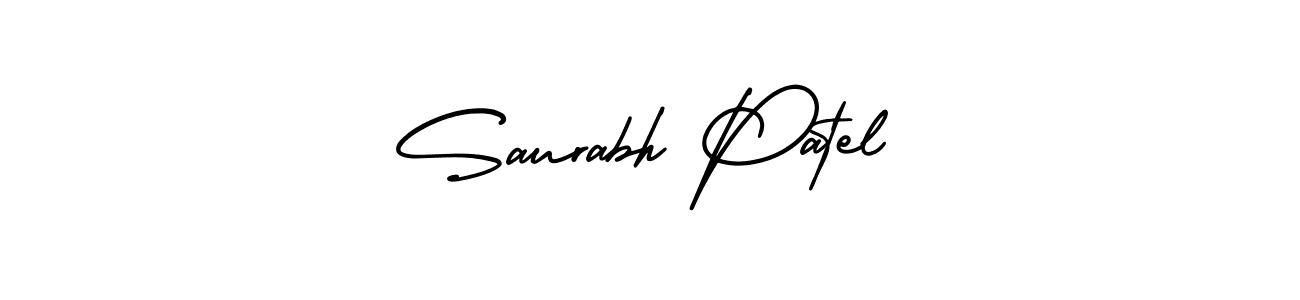 Make a beautiful signature design for name Saurabh Patel. With this signature (AmerikaSignatureDemo-Regular) style, you can create a handwritten signature for free. Saurabh Patel signature style 3 images and pictures png