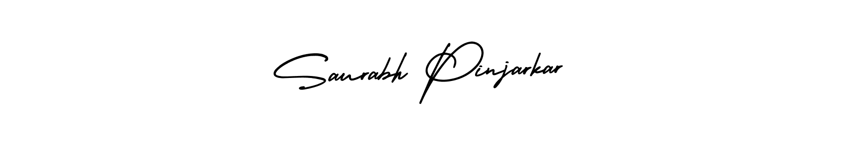 Saurabh Pinjarkar stylish signature style. Best Handwritten Sign (AmerikaSignatureDemo-Regular) for my name. Handwritten Signature Collection Ideas for my name Saurabh Pinjarkar. Saurabh Pinjarkar signature style 3 images and pictures png