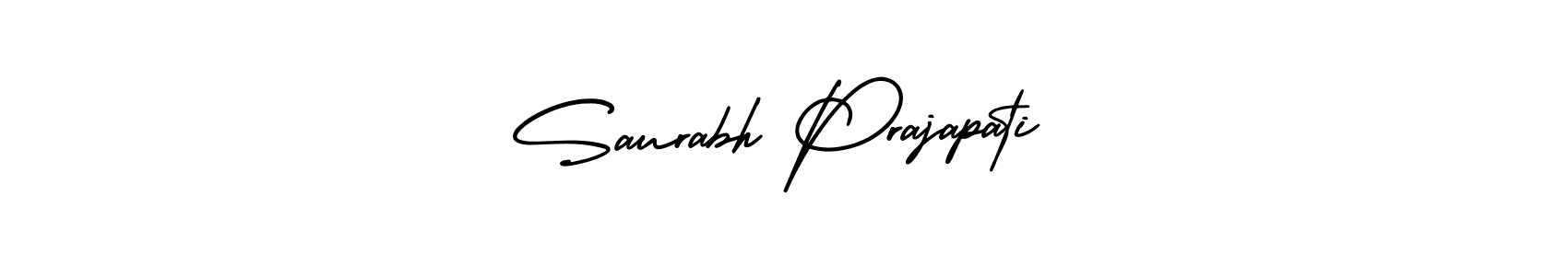 This is the best signature style for the Saurabh Prajapati name. Also you like these signature font (AmerikaSignatureDemo-Regular). Mix name signature. Saurabh Prajapati signature style 3 images and pictures png