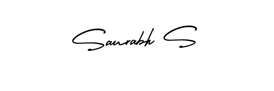 AmerikaSignatureDemo-Regular is a professional signature style that is perfect for those who want to add a touch of class to their signature. It is also a great choice for those who want to make their signature more unique. Get Saurabh S name to fancy signature for free. Saurabh S signature style 3 images and pictures png