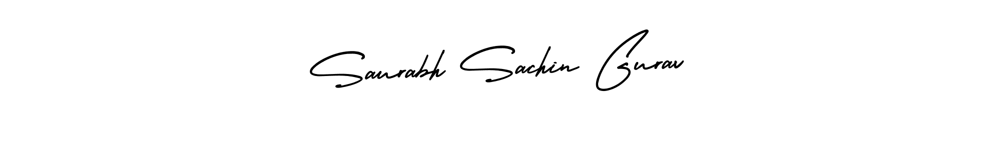 Also You can easily find your signature by using the search form. We will create Saurabh Sachin Gurav name handwritten signature images for you free of cost using AmerikaSignatureDemo-Regular sign style. Saurabh Sachin Gurav signature style 3 images and pictures png