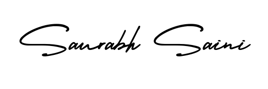 Generate high-definition signature styles for Saurabh Saini. The AmerikaSignatureDemo-Regular typeface ensures crisp legibility and sophisticated design. Saurabh Saini signature style 3 images and pictures png