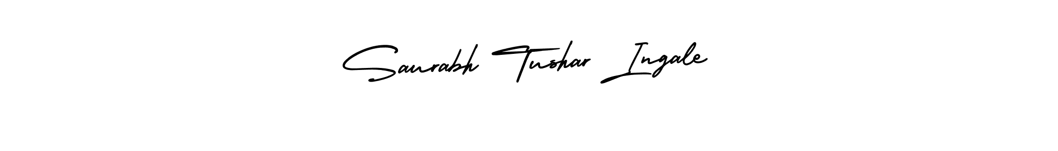 How to make Saurabh Tushar Ingale name signature. Use AmerikaSignatureDemo-Regular style for creating short signs online. This is the latest handwritten sign. Saurabh Tushar Ingale signature style 3 images and pictures png