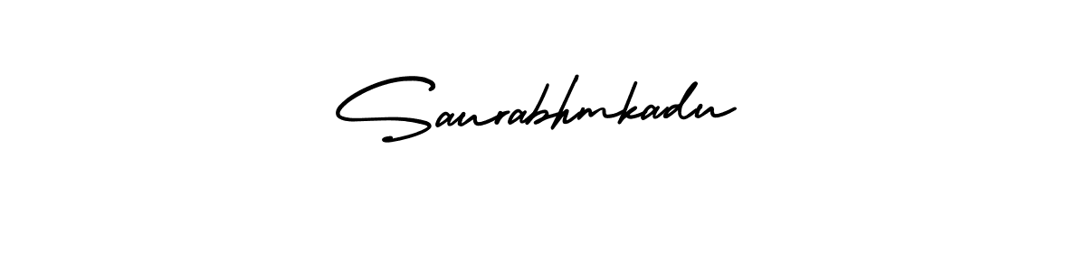 Use a signature maker to create a handwritten signature online. With this signature software, you can design (AmerikaSignatureDemo-Regular) your own signature for name Saurabhmkadu. Saurabhmkadu signature style 3 images and pictures png