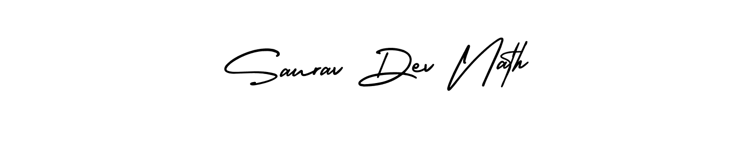 Design your own signature with our free online signature maker. With this signature software, you can create a handwritten (AmerikaSignatureDemo-Regular) signature for name Saurav Dev Nath. Saurav Dev Nath signature style 3 images and pictures png