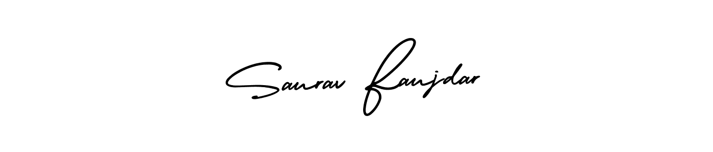 It looks lik you need a new signature style for name Saurav Faujdar. Design unique handwritten (AmerikaSignatureDemo-Regular) signature with our free signature maker in just a few clicks. Saurav Faujdar signature style 3 images and pictures png