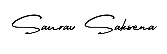 The AmerikaSignatureDemo-Regular font gives name Saurav Saksena a signature that looks effortless yet distinguished. Download high-res PNG instantly. Saurav Saksena signature style 3 images and pictures png