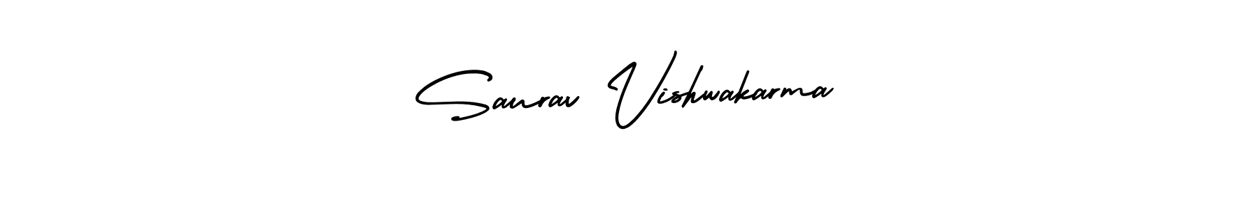 Saurav Vishwakarma stylish signature style. Best Handwritten Sign (AmerikaSignatureDemo-Regular) for my name. Handwritten Signature Collection Ideas for my name Saurav Vishwakarma. Saurav Vishwakarma signature style 3 images and pictures png