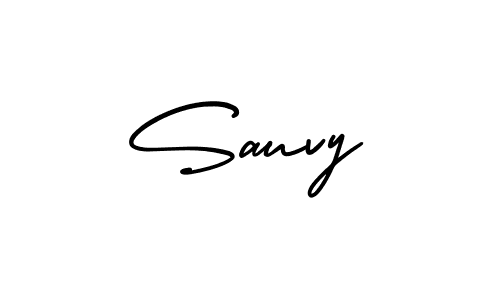 Make a beautiful signature design for name Sauvy. Use this online signature maker to create a handwritten signature for free. Sauvy signature style 3 images and pictures png
