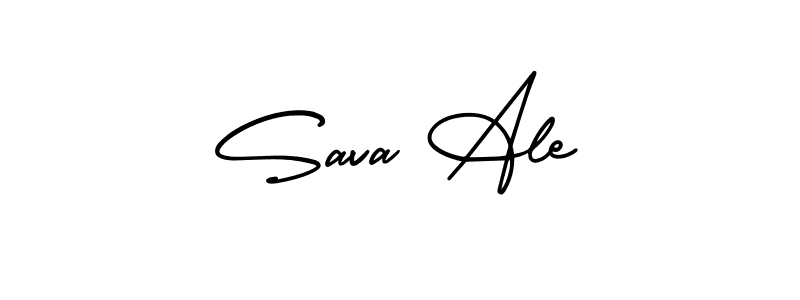 Make a beautiful signature design for name Sava Ale. With this signature (AmerikaSignatureDemo-Regular) style, you can create a handwritten signature for free. Sava Ale signature style 3 images and pictures png