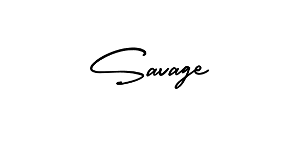 The best way (AmerikaSignatureDemo-Regular) to make a short signature is to pick only two or three words in your name. The name Savage include a total of six letters. For converting this name. Savage signature style 3 images and pictures png