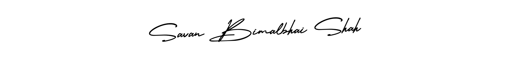 AmerikaSignatureDemo-Regular is a professional signature style that is perfect for those who want to add a touch of class to their signature. It is also a great choice for those who want to make their signature more unique. Get Savan Bimalbhai Shah name to fancy signature for free. Savan Bimalbhai Shah signature style 3 images and pictures png