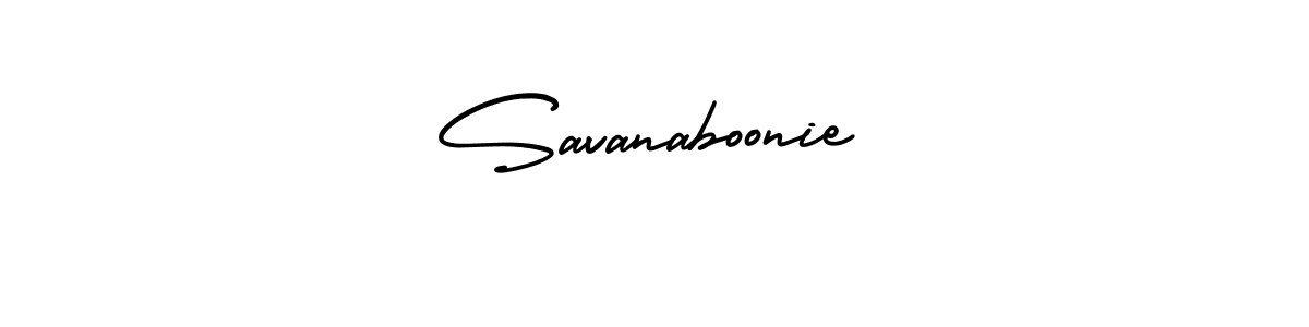 It looks lik you need a new signature style for name Savanaboonie. Design unique handwritten (AmerikaSignatureDemo-Regular) signature with our free signature maker in just a few clicks. Savanaboonie signature style 3 images and pictures png