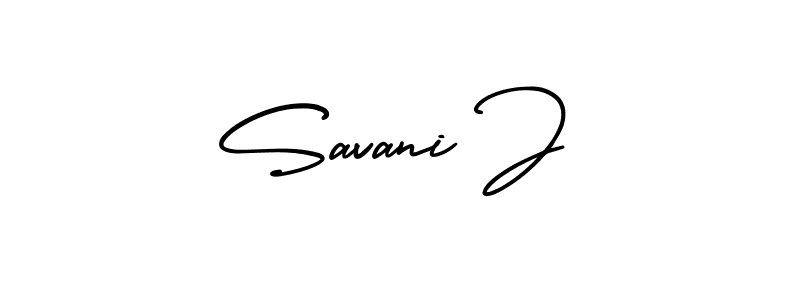 AmerikaSignatureDemo-Regular is a professional signature style that is perfect for those who want to add a touch of class to their signature. It is also a great choice for those who want to make their signature more unique. Get Savani J name to fancy signature for free. Savani J signature style 3 images and pictures png